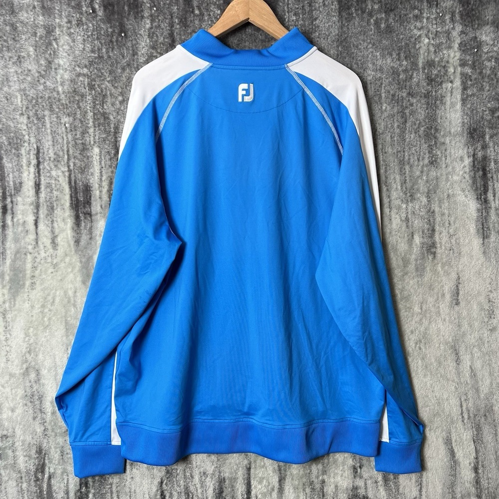 FootJoy Jacket Mens XL Blue 1/4 Zip Pullover Long Sleeve Stretch Golf Outdoors - Picture 7 of 7